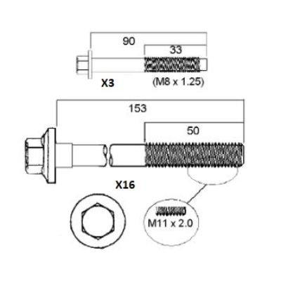 Head Bolt Set Head Bolt Set