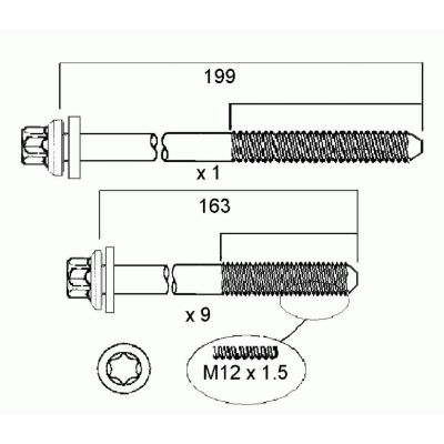 Head Bolt Set Head Bolt Set
